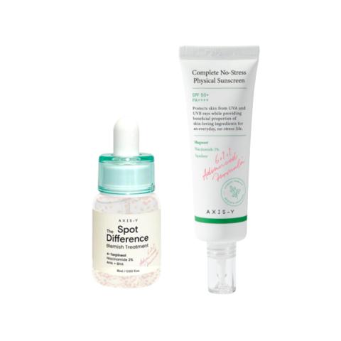 AXIS-Y Complete No Stress Physical Sunscreen X Spot The Difference