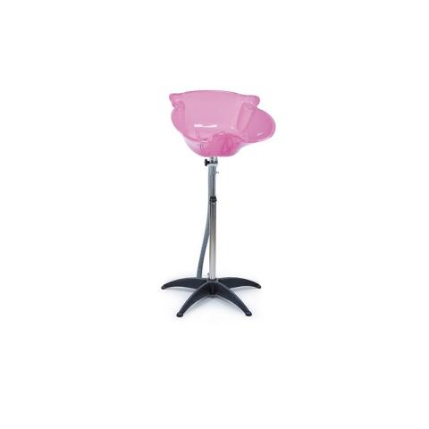 Bac de lavage portable rose avec pied Bac de lavage portable rose avec pied