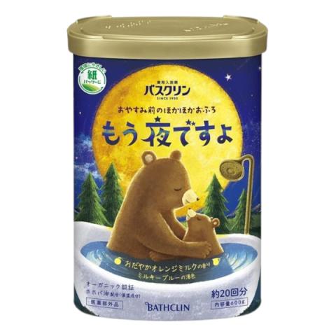 BATHCLIN - C'est déjà le sel de bain de nuit - 600g - Mild Orange Milk