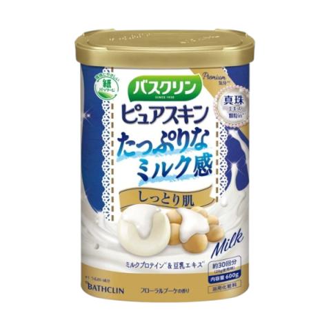 BATHCLIN - Sel de bain Pure Skin Care - 600g - Moist - Milk BATHCLIN - Sel de bain Pure Skin Care - 600g - Moist - Milk
