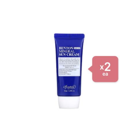 Benton - Skin Fit Mineral Sun Cream SPF50+/PA++++ - 50ml (2ea) set
