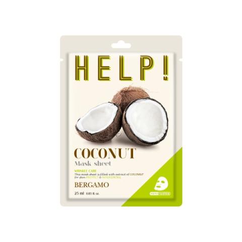 Bergamo - Aider! Paquet de masques - 1pièce - Coconut