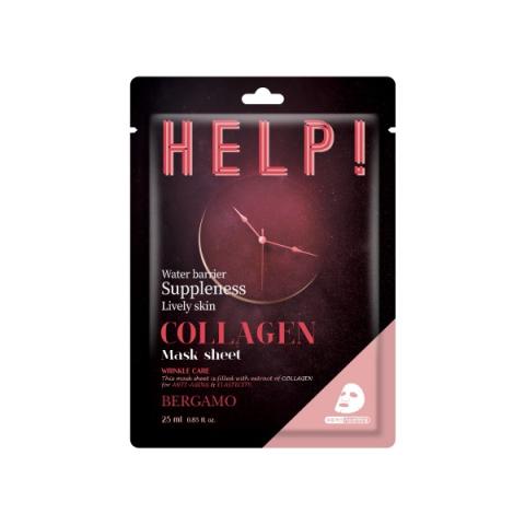 Bergamo - Aider! Paquet de masques - 1pièce - Collagen
