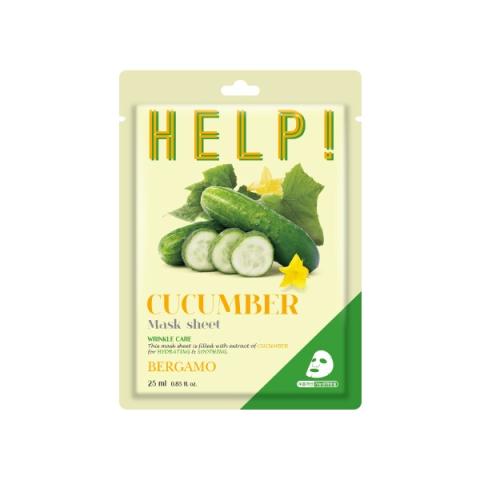 Bergamo - Aider! Paquet de masques - 1pièce - Cucumber