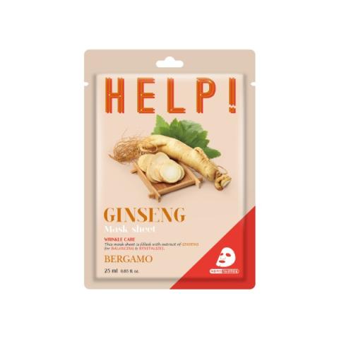 Bergamo - Aider! Paquet de masques - 1pièce - Ginseng Bergamo - Aider! Paquet de masques - 1pièce - Ginseng