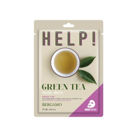 Bergamo - Aider! Paquet de masques - 1pièce - Green tea