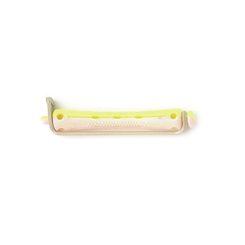 Bigoudis permanente jaune/rose court 7mm Sibel