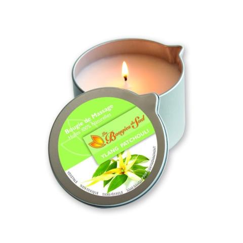 Bougie de massage Ylang patchouli Les Bougies du Sud 160 g