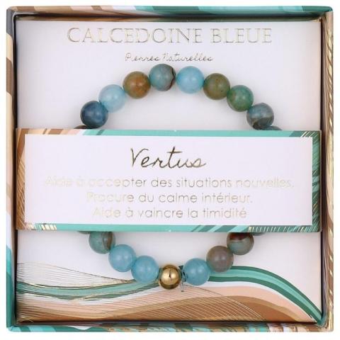 Bracelet calcédoine bleue Stella Green