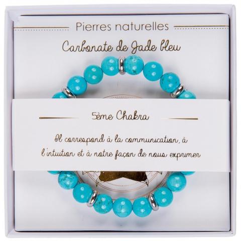 Bracelet carbonate de jade bleu Stella Green