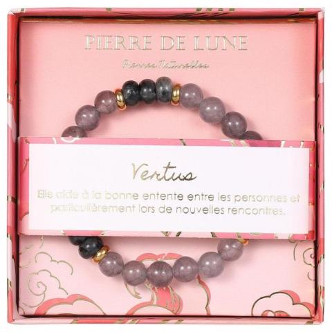 Bracelet pierre naturelle pierre de lune Stella Green