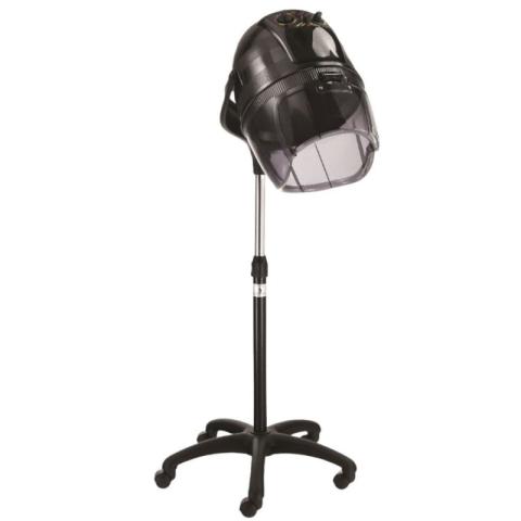 Casque de séchage professionnel avec support noir 1200 Watts