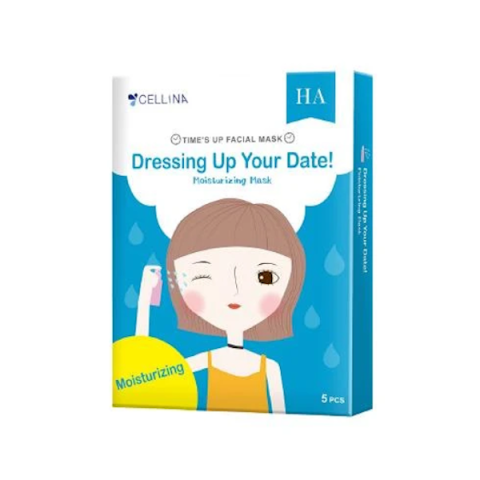 CELLINA - Masque facial Time's up Masque hydratant - 5pièces CELLINA - Masque facial Time's up Masque hydratant - 5pièces