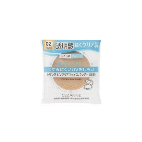 CEZANNE - Poudre transparente UV pour le visage (recharge) - 10g - 02