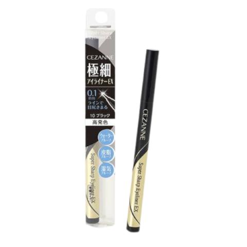 CEZANNE - Super Sharp Eyeliner EX - 0.48ml - 10 Black