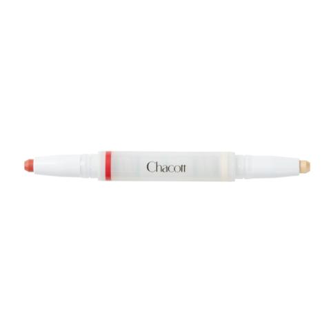 Chacott - Crayon Double Multi - 1.6g - 424 Cranberry x Ecle Beige