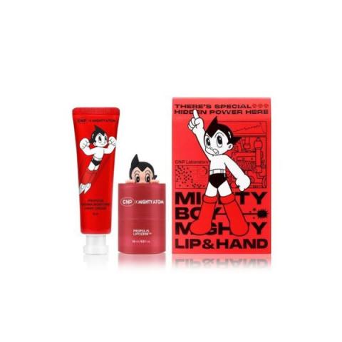 CNP LABORATORY - Coffret Lipcerin et crème pour les mains à la propolis (édition Mighty Atom) - 15ml + 30ml