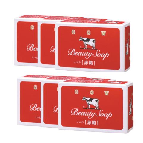 COW soap - Coffret Rouge de Savon de Beauté - 6 pièces - N