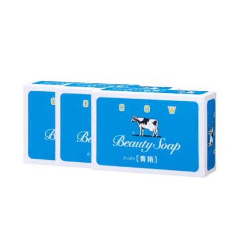 COW soap - Savon de Beauté Coffret Bleu - 3 pièces - N