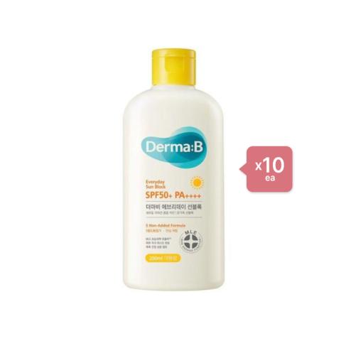 Derma:B - Everyday Sun Block SPF50+ PA++++ - 200ml (10ea) Set