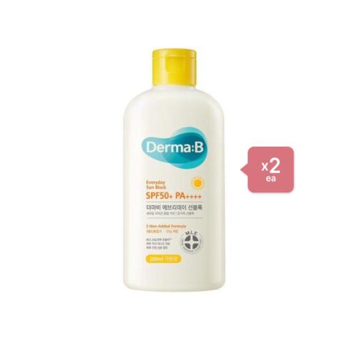 Derma:B - Everyday Sun Block SPF50+ PA++++ - 200ml (2ea) Set