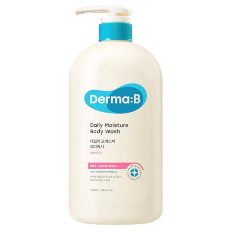 Derma:B - Gel douche hydratant quotidien - 1 000 ml - Fresh Peach