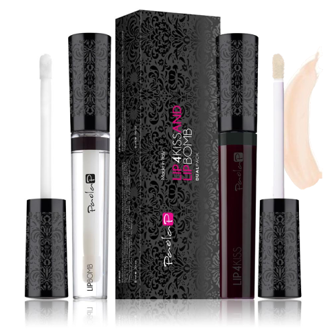 Duo Rouge à Lèvres Lip4Kiss Rosa Pesca N.4 + Lip Bomb