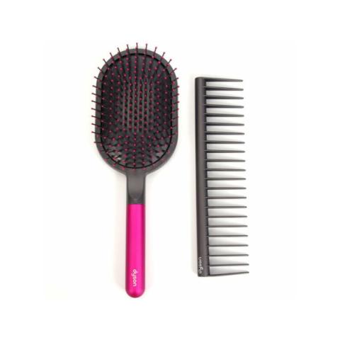 Dyson - Brosse plate supersonique et peigne démêlant - 1set - Fuchsia
