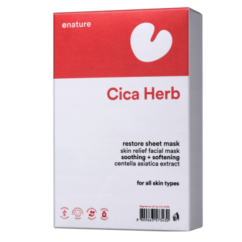 E NATURE - Cicaherb Restore Masque de feuille - 10pièces