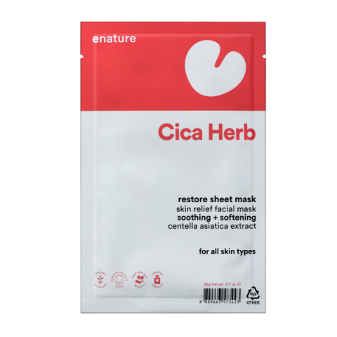 E NATURE - Cicaherb Restore Masque de feuille - 1pièce