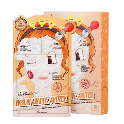 Elizavecca - 3-Step Pack de masques Aqua White Water Illuminate -...