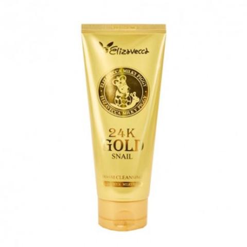Elizavecca - Lait nettoyant mousse d'escargot or 24 carats Elizavecca - Lait nettoyant mousse d'escargot or 24 carats
