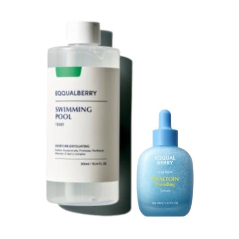 EQQUALBERRY - Swimming Pool Daily Facial Toner - 300ml (1ea) + Hyaltoin Flooding Serum - 30ml (1ea) Set EQQUALBERRY - Swimming Pool Daily Facial Toner - 300ml (1ea) + Hyaltoin Flooding Serum - 30ml (1ea) Set