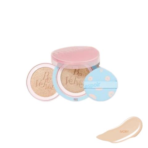 eSpoir - Housse de coussin en velours Pro Tailor Be avec recharge SPF34 PA++ (version fleur de cerisier) - 13g*2ea - 21 Ivory