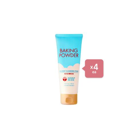 Etude House - Baking Powder BB Deep Cleansing Foam - 160ml (4ea) Set