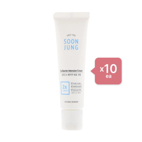 Etude House - Soon Jung 2x Barrier Intensive Cream (10ea) Set