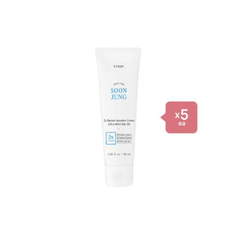 Etude House Soon Jung 2x Barrier Intensive Cream - 60ml (5ea) Set