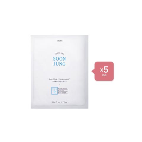 Etude House - Soon Jung Panthensoside Sheet Mask (5ea) Set
