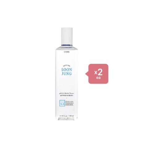 Etude House - Soon Jung PH 5.5 Relief Toner - 350ml (2ea) Set