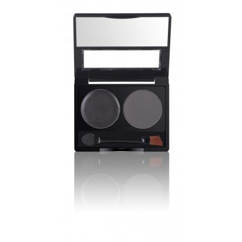 Eyelash Design Company- BrowFx - Boitier à poudre (Charbon) Brow Powder & Wax Duo