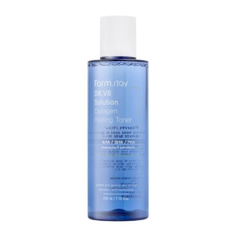 Farm Stay - Dr-V8 Solution Toner Peeling Collagène - 210ml Farm Stay - Dr-V8 Solution Toner Peeling Collagène - 210ml