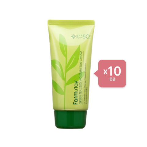 Farm Stay - Green Tea Seed Moisture Sun Cream (10ea) Set Farm Stay - Green Tea Seed Moisture Sun Cream (10ea) Set