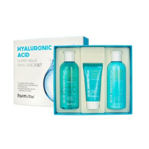 Farm Stay - Hyaluronic Acid Super Aqua Skin Care 3 Set