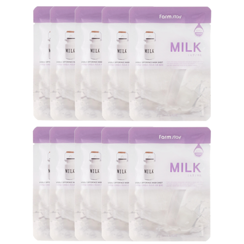 Farm Stay - Visible Difference Feuille de masque - Milk - 10pièce