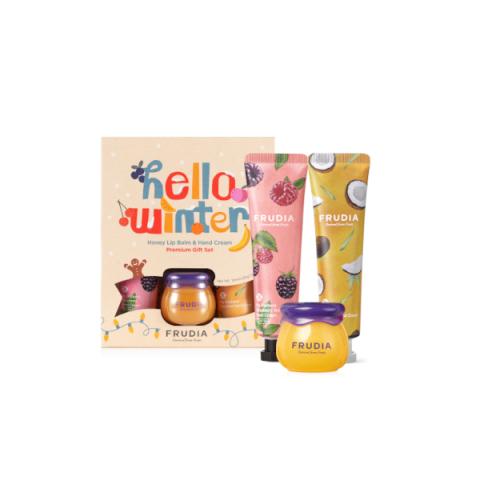 FRUDIA - Coffret cadeau haut de gamme baume à lèvres et crème pour