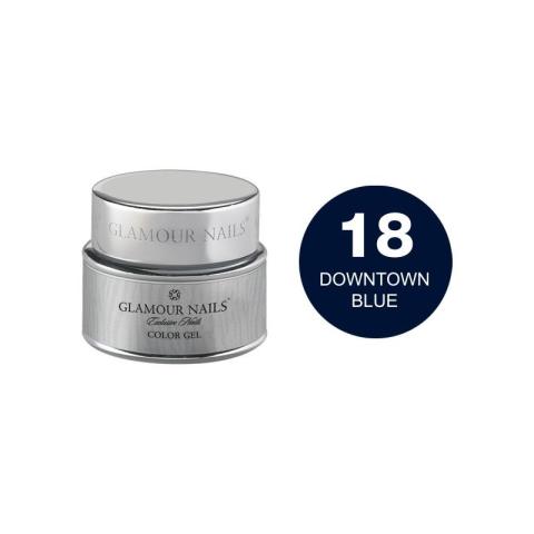 Gel couleur 18 downtown blue Glamour Nails 5ML