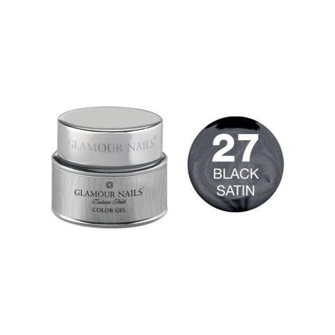 Gel couleur 27 black satin Glamour Nails 5ML
