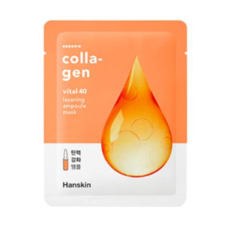 Hanskin - Vital 40 Masque Ampoule à Couches - Collagen - 1pièce Hanskin - Vital 40 Masque Ampoule à Couches - Collagen - 1pièce