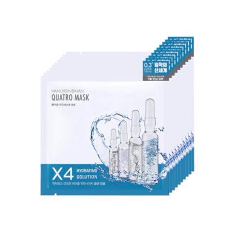 HANURSINBIHAN - Quatro Mask Hydrating Solution - 27g x 10ea