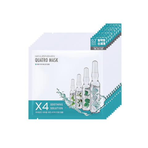 HANURSINBIHAN - Quatro Mask Soothing Solution - 27g x 10ea
